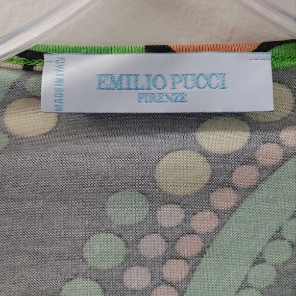 Emilio Pucci Geometric Print Long Sleeve Top - Picture 5 of 6